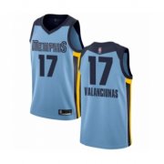 Wholesale Cheap Men's Memphis Grizzlies #17 Jonas Valanciunas Authentic Light Blue Basketball Jersey Statement Edition