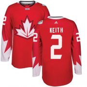 Wholesale Cheap Team Canada #2 Duncan Keith Red 2016 World Cup Stitched Youth NHL Jersey