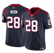 Cheap Men's Houston Texans #28 Joe Mixon Navy 2024 F.U.S.E. Vapor Untouchable Football Stitched Jersey