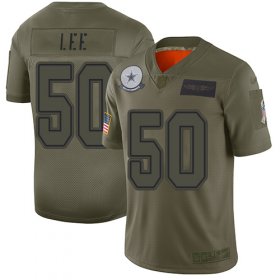 Wholesale Cheap Nike Cowboys #50 Sean Lee Camo Youth Stitched NFL Limited 2019 Salute to Service Jersey