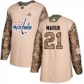 Wholesale Cheap Adidas Capitals #21 Dennis Maruk Camo Authentic 2017 Veterans Day Stitched NHL Jersey
