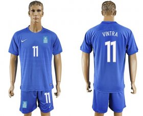 Wholesale Cheap Greece #11 Vintra Away Soccer Country Jersey
