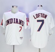 Wholesale Cheap Indians #7 Kenny Lofton White 1978 Turn Back The Clock Stitched MLB Jersey