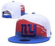Wholesale Cheap New York Giants Team Logo Blue Red Adjustable Hat