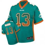 Wholesale Cheap Nike Dolphins #13 Dan Marino Aqua Green Team Color Men's Stitched NFL Elite Drift Fashion Jersey