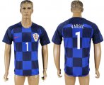 Wholesale Cheap Croatia #1 Vargic Away Soccer Country Jersey