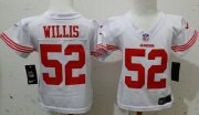 Wholesale Cheap Toddler Nike 49ers #52 Patrick Willis White Stitched NFL Elite Jersey