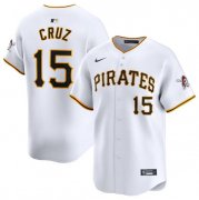 Cheap Men's Pittsburgh Pirates #15 Oneil Cruz White Home Limited Baseball Stitched Jersey