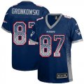 Wholesale Cheap Nike Patriots #87 Rob Gronkowski Navy Blue Team Color Women's Stitched NFL Elite Drift Fashion Jersey