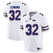 Wholesale Cheap Florida Gators White #32 Adarius Lemons Football Player Performance Jersey