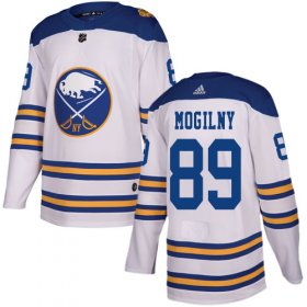 Wholesale Cheap Adidas Sabres #89 Alexander Mogilny White Authentic 2018 Winter Classic Stitched NHL Jersey