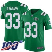 Wholesale Cheap Nike Jets #33 Jamal Adams Green Youth Stitched NFL Limited Rush 100th Season Jersey
