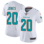 Wholesale Cheap Nike Dolphins #20 Reshad Jones White Women's Stitched NFL Vapor Untouchable Limited Jersey