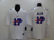 Wholesale Cheap Men's Buffalo Bills #17 Josh Allen White 2020 Shadow Logo Vapor Untouchable Stitched NFL Nike Limited Jersey