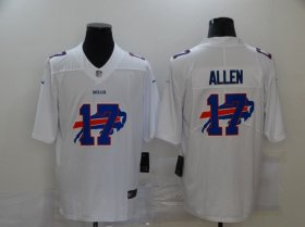 Wholesale Cheap Men\'s Buffalo Bills #17 Josh Allen White 2020 Shadow Logo Vapor Untouchable Stitched NFL Nike Limited Jersey
