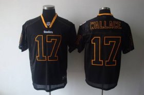 Wholesale Cheap Steelers #17 Mike Wallace Lights Out Black Stitched NFL Jersey