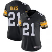 Wholesale Cheap Nike Steelers #21 Sean Davis Black Alternate Women's Stitched NFL Vapor Untouchable Limited Jersey
