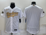 Wholesale Men's Los Angeles Dodgers Blank White 2022 All Star Stitched Flex Base Nike Jersey