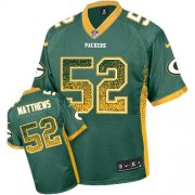 Wholesale Cheap Nike Packers #52 Clay Matthews Green Team Color Men's Stitched NFL Elite Drift Fashion Jersey