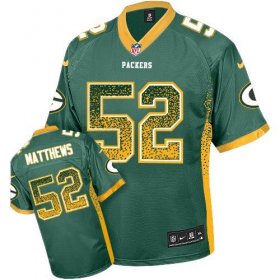 Wholesale Cheap Nike Packers #52 Clay Matthews Green Team Color Men\'s Stitched NFL Elite Drift Fashion Jersey