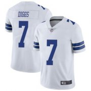 Wholesale Cheap Men's White Dallas Cowboys #7 Trevon Diggs 2021 Vapor Limited Stitched Jersey