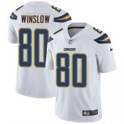 Wholesale Cheap Nike Chargers #80 Kellen Winslow White Men's Stitched NFL Vapor Untouchable Limited Jersey