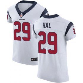 Wholesale Cheap Nike Texans #29 Andre Hal White Men\'s Stitched NFL Vapor Untouchable Elite Jersey