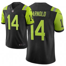 Wholesale Cheap Nike Jets #14 Sam Darnold Black Men\'s Stitched NFL Limited City Edition Jersey
