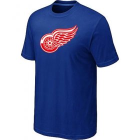 Wholesale Cheap Detroit Red Wings Big & Tall Logo Blue NHL T-Shirt