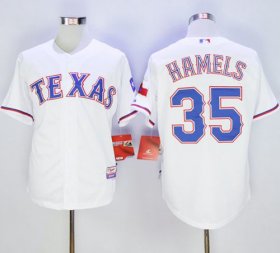 Wholesale Cheap Rangers #35 Cole Hamels White Cool Base Stitched MLB Jersey