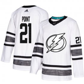 Wholesale Cheap Adidas Lightning #21 Brayden Point White 2019 All-Star Game Parley Authentic Stitched NHL Jersey