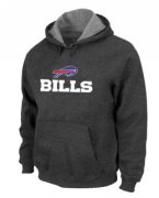 Wholesale Cheap Buffalo Bills Authentic Logo Pullover Hoodie Dark Grey