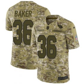 Wholesale Cheap Nike Cardinals #36 Budda Baker Camo Youth Stitched NFL Limited 2018 Salute to Service Jersey