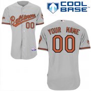 Wholesale Cheap Orioles Personalized Authentic Grey MLB Jersey (S-3XL)