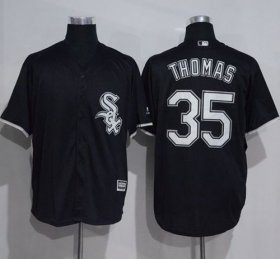Wholesale Cheap White Sox #35 Frank Thomas Black New Cool Base Stitched MLB Jersey