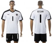 Wholesale Cheap Austria #1 Ozcan White Away Soccer Country Jersey