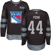Wholesale Cheap Adidas Rangers #44 Neal Pionk Black 1917-2017 100th Anniversary Stitched NHL Jersey