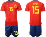 Wholesale Cheap Spain #15 Ramos Home Soccer Country Jersey
