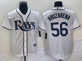 Wholesale Cheap Men's Tampa Bay Rays #56 Randy Arozarena White Stitched MLB Cool Base Nike Jersey