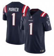 Wholesale Cheap Men's New England Patriots #1 DeVante Parker Navy 2023 F.U.S.E. Vapor Limited Football Stitched Jersey