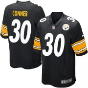 Wholesale Cheap Nike Steelers #30 James Conner Black Team Color Youth Stitched NFL Elite Jersey