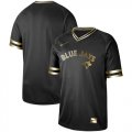 Wholesale Cheap Nike Blue Jays Blank Black Gold Authentic Stitched MLB Jersey