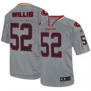 Wholesale Cheap Nike 49ers #52 Patrick Willis Lights Out Grey Youth Stitched NFL Elite Jersey