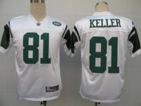 Wholesale Cheap Jets #81 Dustin Keller White Stitched NFL Jersey