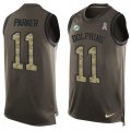 Wholesale Cheap Nike Dolphins #11 DeVante Parker Green Men's Stitched NFL Limited Salute To Service Tank Top Jersey