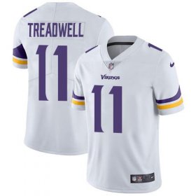 Wholesale Cheap Nike Vikings #11 Laquon Treadwell White Men\'s Stitched NFL Vapor Untouchable Limited Jersey