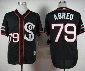 Wholesale Cheap White Sox #79 Jose Abreu Black New Cool Base Stitched MLB Jersey
