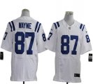 Wholesale Cheap Nike Colts #87 Reggie Wayne White Men's Stitched NFL Elite Jersey