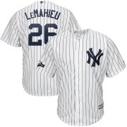 Wholesale Cheap New York Yankees #26 DJ LeMahieu Majestic 2019 Postseason Official Cool Base Player Jersey White Navy