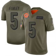 Wholesale Cheap Nike Bengals #5 Ryan Finley Camo Men's Stitched NFL Limited 2019 Salute To Service Jersey